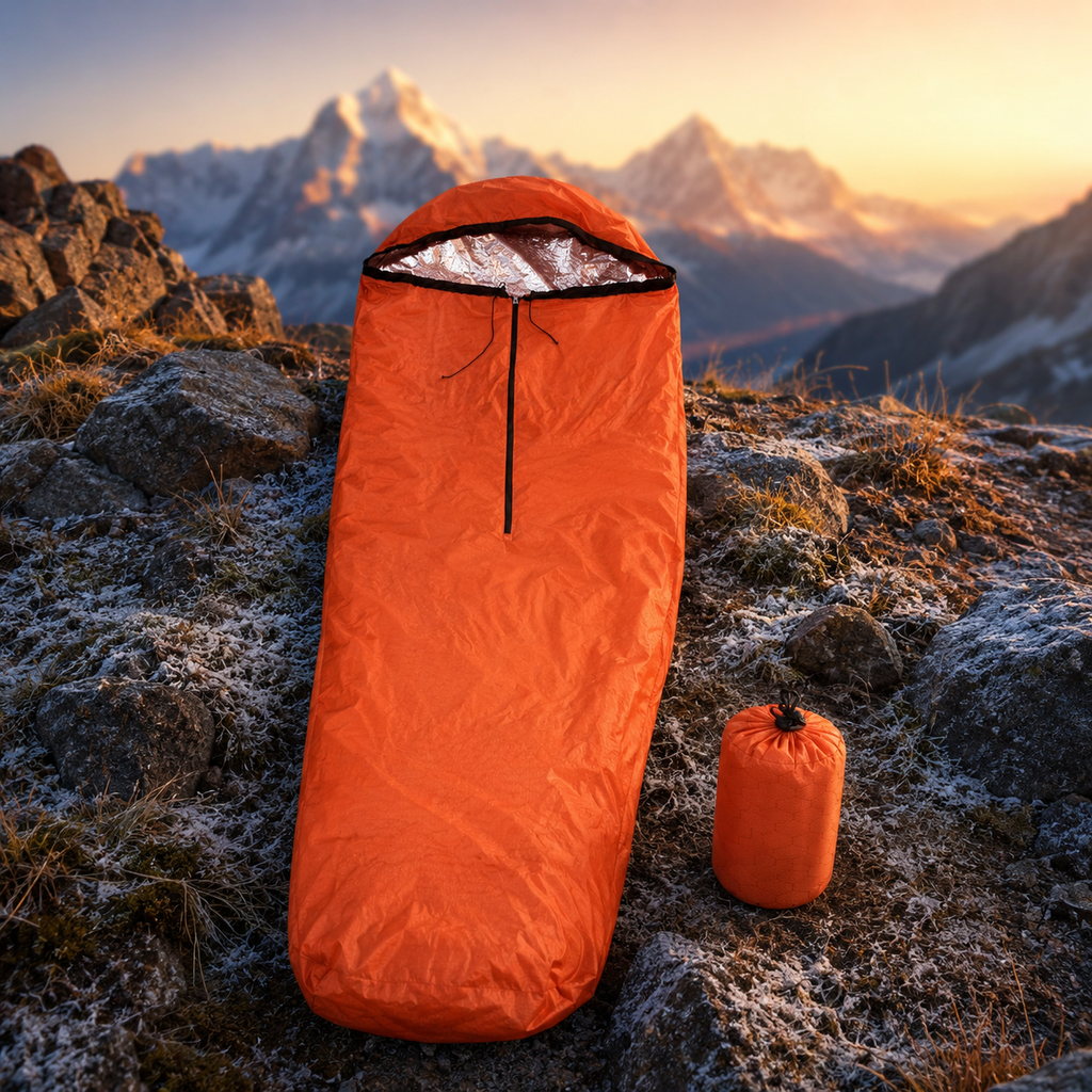 Emergency Sleeping Bag, Lightweight Waterproof Heat Reflective, Thermal Survival Gear for Outdoor Adventure, Luxury Camping Gear, Wholesale Options Available