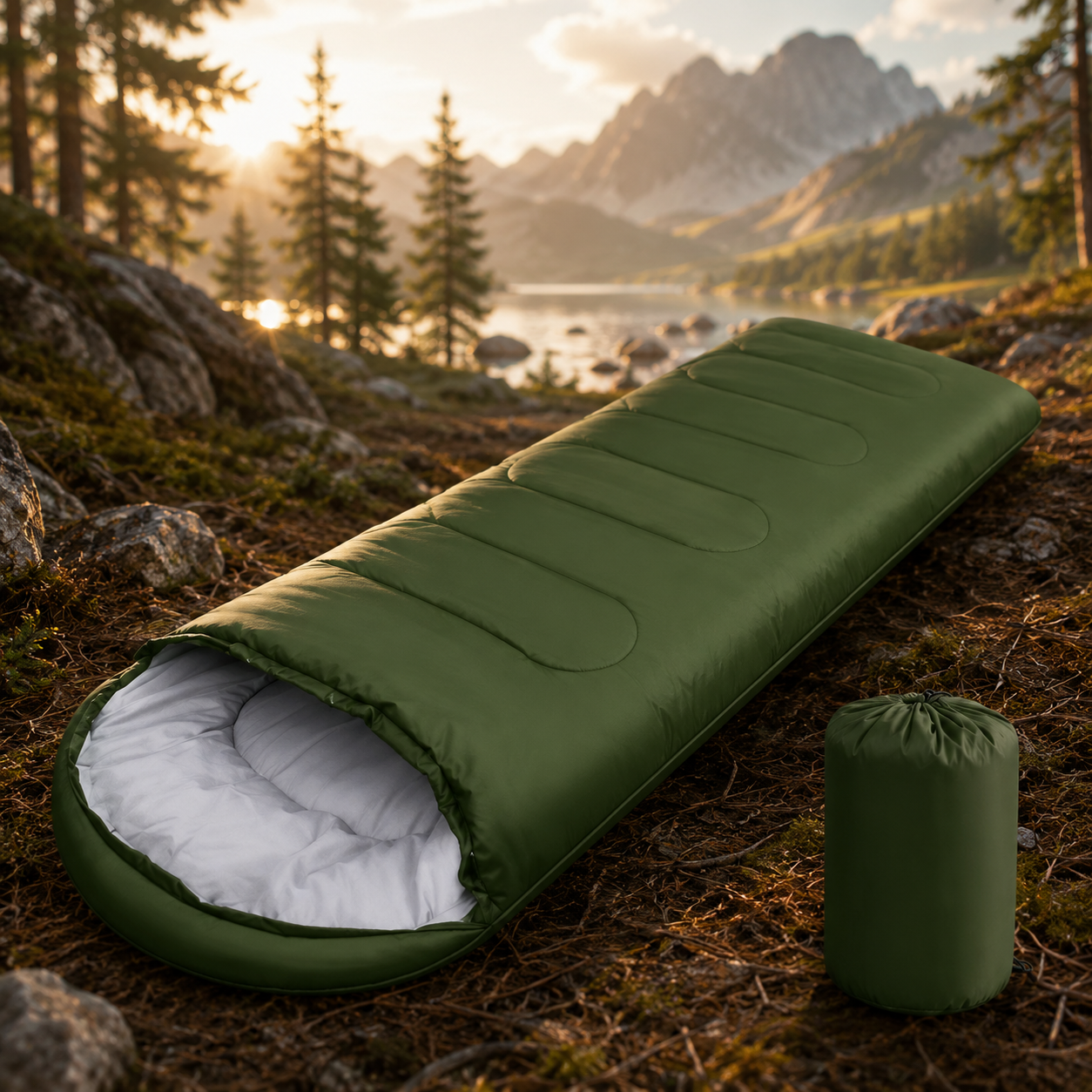 Camping Sleeping Bag, Ultralight Waterproof Envelope, All Season Warm for Hiking, Outdoor Travel, Wholesale Luxury Comfort for Adventure