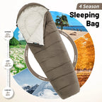 Mummy Sleeping Bag Lightweight Cotton -1℃ to -12℃ for Outdoor Camping, Luxury Comfort, Wholesale Deals, Perfect for Men and Women