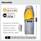Sleeping Bag, Duck Down, Waterproof, Ultralight, Lightweight, Winter Camping, Hiking Gear, for Men and Women, Wholesale Luxury