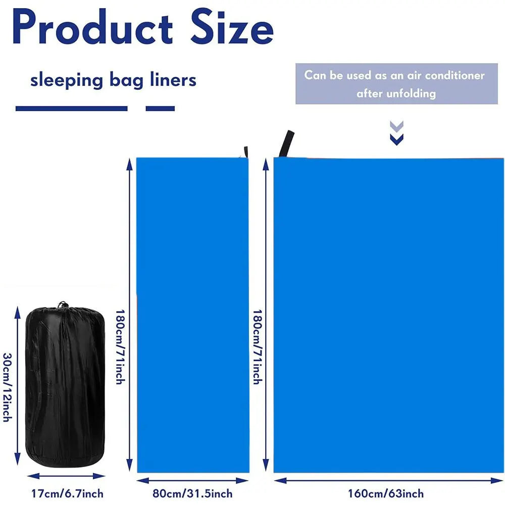 Fleece Sleeping Bag, Portable Ultra-Light Polar Travel Sheets, Warm Camping Bed Liner for Adults, Luxury Wholesale Outdoor Gear