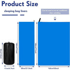 Fleece Sleeping Bag, Portable Ultra-Light Polar Travel Sheets, Warm Camping Bed Liner for Adults, Luxury Wholesale Outdoor Gear