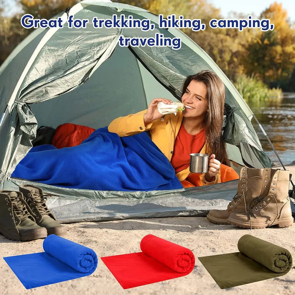 Fleece Sleeping Bag, Portable Ultra-Light Polar Travel Sheets, Warm Camping Bed Liner for Adults, Luxury Wholesale Outdoor Gear