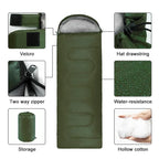 Camping Sleeping Bag, Ultralight Waterproof Envelope, All Season Warm for Hiking, Outdoor Travel, Wholesale Luxury Comfort for Adventure