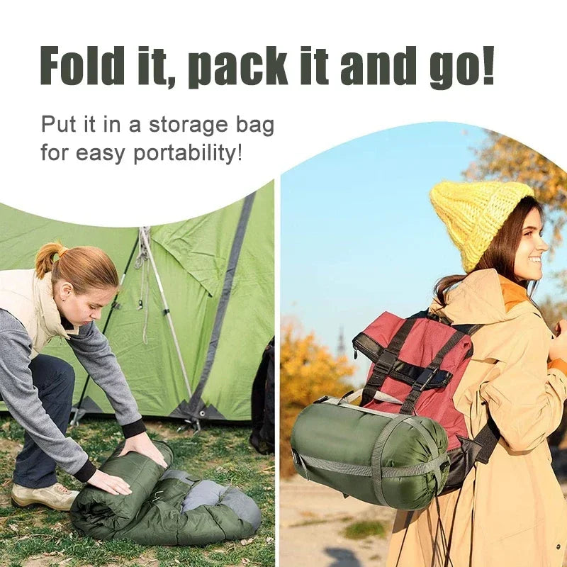 Camping Sleeping Bag, Ultralight Waterproof Envelope, All Season Warm for Hiking, Outdoor Travel, Wholesale Luxury Comfort for Adventure