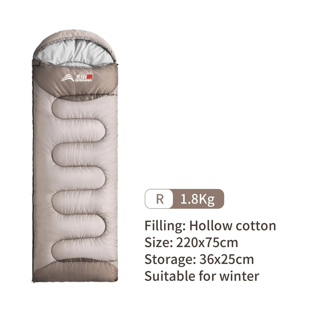 Camping Sleeping Bag, Ultralight Waterproof Winter Envelope, Warm for Outdoor Travel, Hiking, Backpacking, Wholesale Luxury