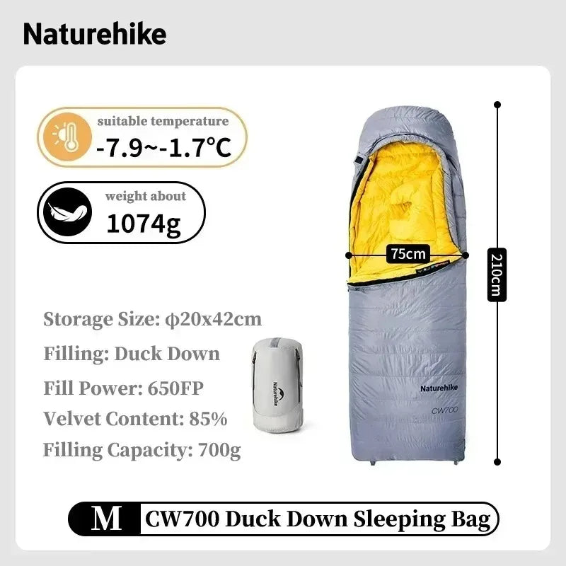 Sleeping Bag, Duck Down, Waterproof, Ultralight, Lightweight, Winter Camping, Hiking Gear, for Men and Women, Wholesale Luxury