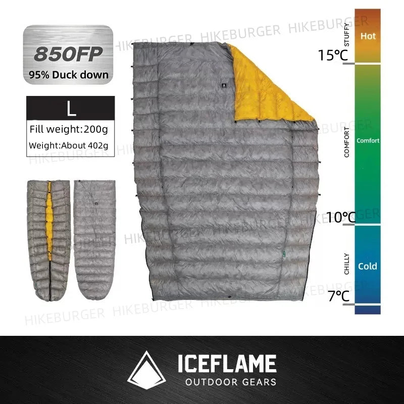 Down Quilt, Ultralight Duck Down Sleeping Bag, Waterproof, Multifunctional, Outdoor Camping Gear, For Men and Women, Wholesale Luxury