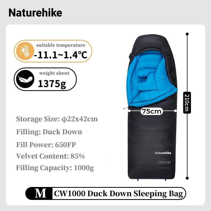 Sleeping Bag, Duck Down, Waterproof, Ultralight, Lightweight, Winter Camping, Hiking Gear, for Men and Women, Wholesale Luxury