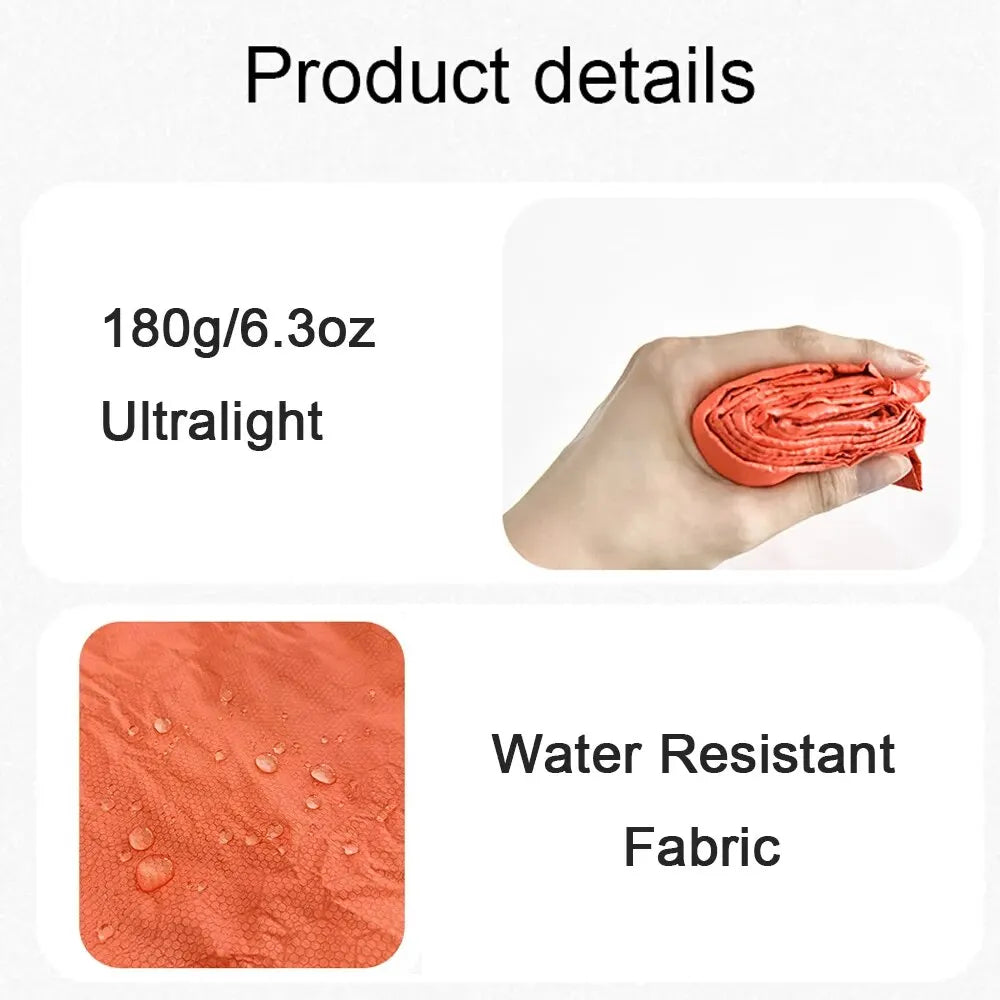 Emergency Sleeping Bag, Lightweight Waterproof Heat Reflective, Thermal Survival Gear for Outdoor Adventure, Luxury Camping Gear, Wholesale Options Available