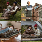 Ultralight Cotton Sleeping Bag, Waterproof, Winter Camping Accessory, Hiking Travel for Men and Women, Wholesale Luxury, Envelope Style U350