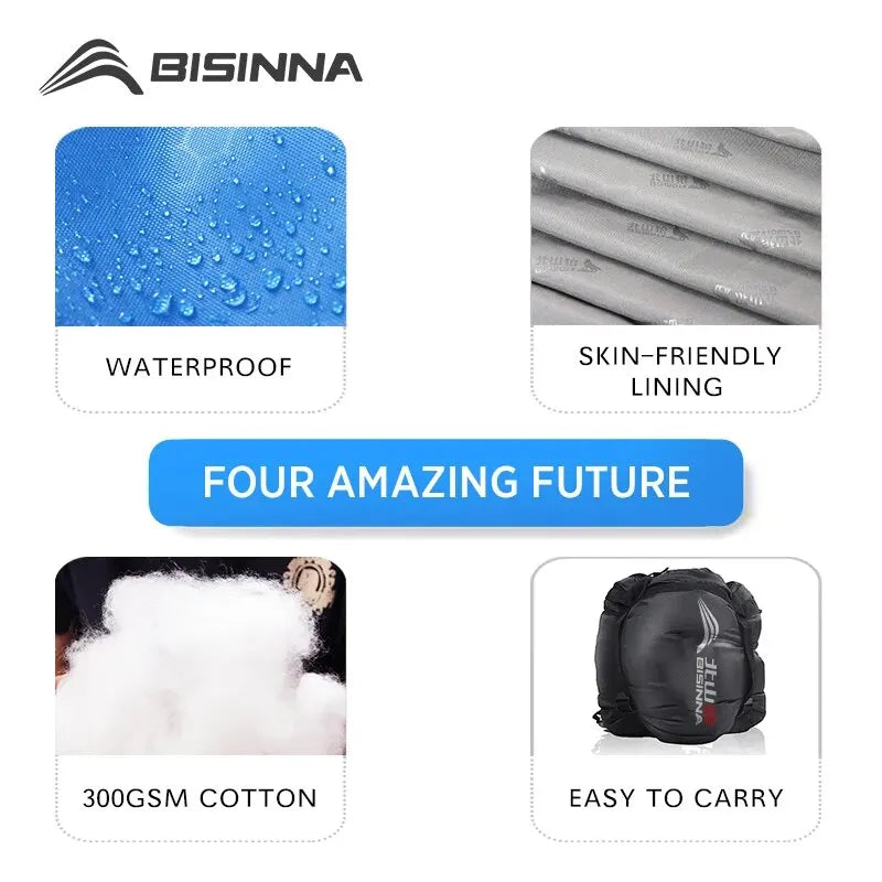 Camping Sleeping Bag, Ultralight Waterproof Winter Envelope, Warm for Outdoor Travel, Hiking, Backpacking, Wholesale Luxury