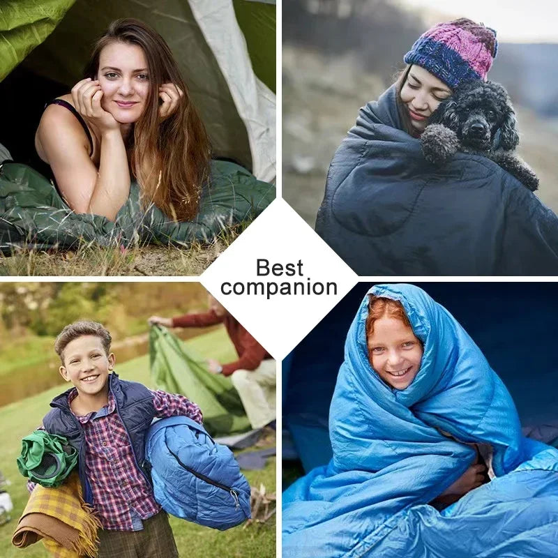 Camping Sleeping Bag, Ultralight Waterproof Envelope, All Season Warm for Hiking, Outdoor Travel, Wholesale Luxury Comfort for Adventure