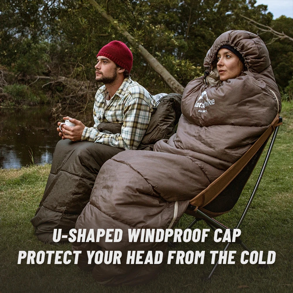 Ultralight Cotton Sleeping Bag, Waterproof, Winter Camping Accessory, Hiking Travel for Men and Women, Wholesale Luxury, Envelope Style U350