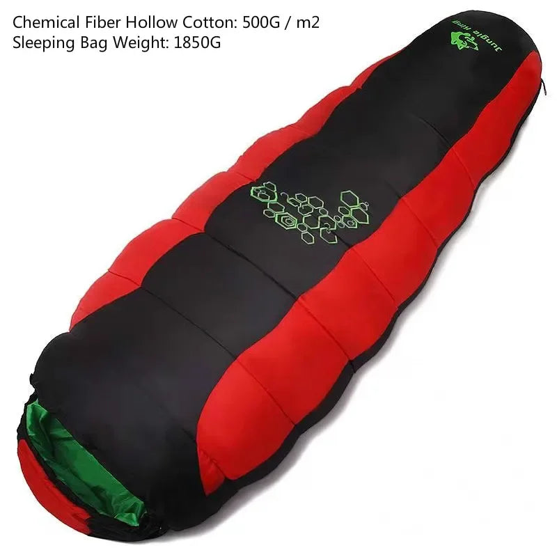 Sleeping Bag, Thick Four-Hole Cotton Filling, Winter Thermal Comfort, Camping Travel Gear, Luxury Wholesale for Outdoor Enthusiasts