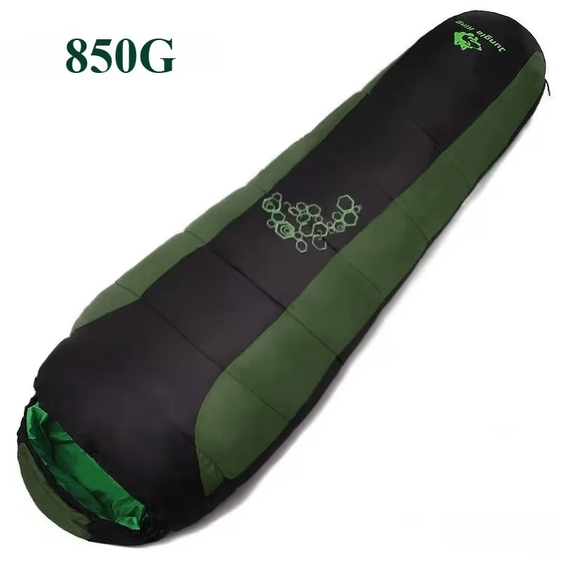 Sleeping Bag, Thick Four-Hole Cotton Filling, Winter Thermal Comfort, Camping Travel Gear, Luxury Wholesale for Outdoor Enthusiasts