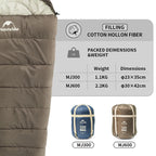 Mummy Sleeping Bag Lightweight Cotton -1℃ to -12℃ for Outdoor Camping, Luxury Comfort, Wholesale Deals, Perfect for Men and Women