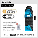 Sleeping Bag, Duck Down, Waterproof, Ultralight, Lightweight, Winter Camping, Hiking Gear, for Men and Women, Wholesale Luxury