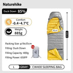 Sleeping Bag, Duck Down, Waterproof, Ultralight, Lightweight, Winter Camping, Hiking Gear, for Men and Women, Wholesale Luxury