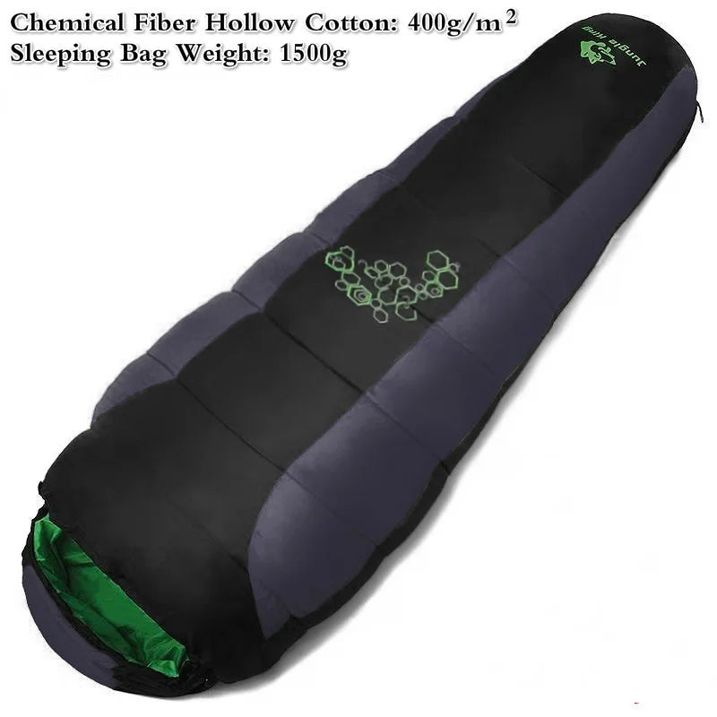 Sleeping Bag, Thick Four-Hole Cotton Filling, Winter Thermal Comfort, Camping Travel Gear, Luxury Wholesale for Outdoor Enthusiasts
