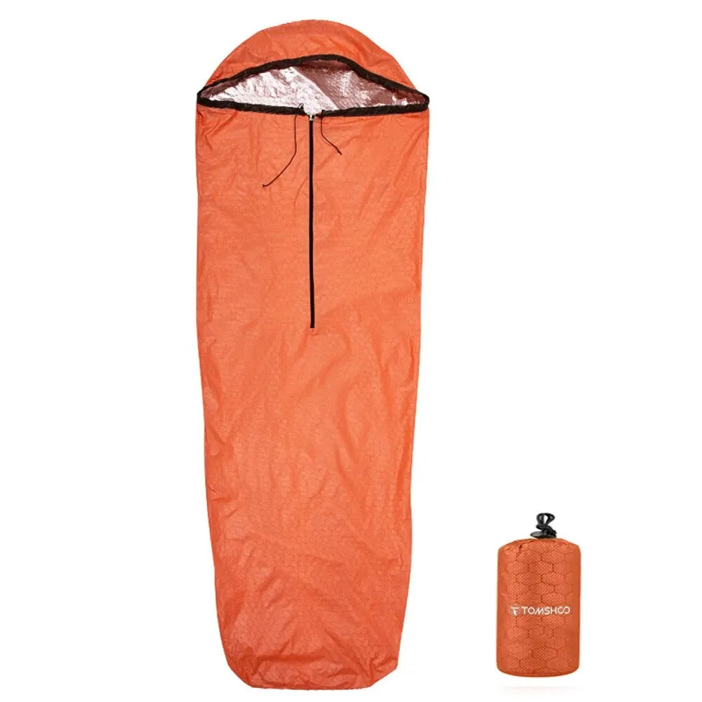Emergency Sleeping Bag, Lightweight Waterproof Heat Reflective, Thermal Survival Gear for Outdoor Adventure, Luxury Camping Gear, Wholesale Options Available