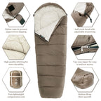 Mummy Sleeping Bag Lightweight Cotton -1℃ to -12℃ for Outdoor Camping, Luxury Comfort, Wholesale Deals, Perfect for Men and Women