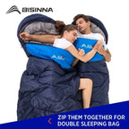Camping Sleeping Bag, Ultralight Waterproof Winter Envelope, Warm for Outdoor Travel, Hiking, Backpacking, Wholesale Luxury