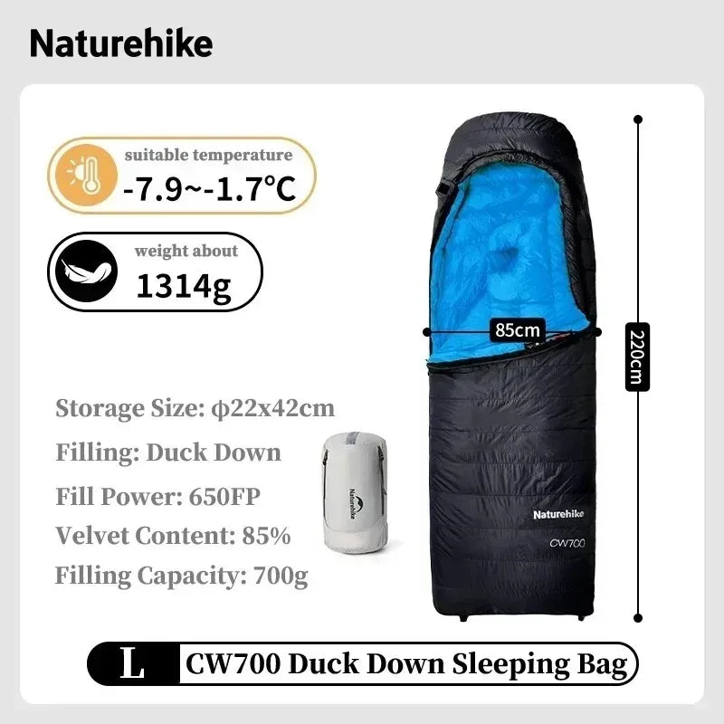 Sleeping Bag, Duck Down, Waterproof, Ultralight, Lightweight, Winter Camping, Hiking Gear, for Men and Women, Wholesale Luxury