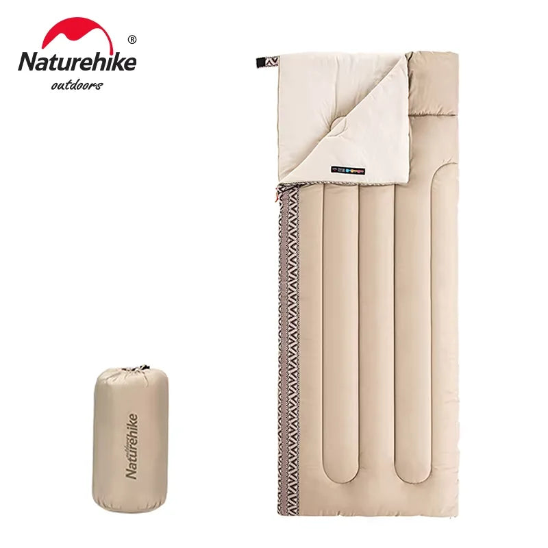 Naturehike L150 Ultralight Sleeping Bag for Adults - All-Season, Splicing Design, Ideal for Camping, Travel, and Hotel Use - Machine Washable
