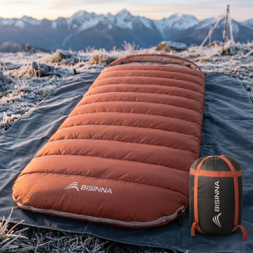 Large Camping Sleeping Bag, Lightweight 3 Season, Loose Widen Design, Long Size for Adults, Hiking and Fishing, Wholesale Luxury Outdoor Gear